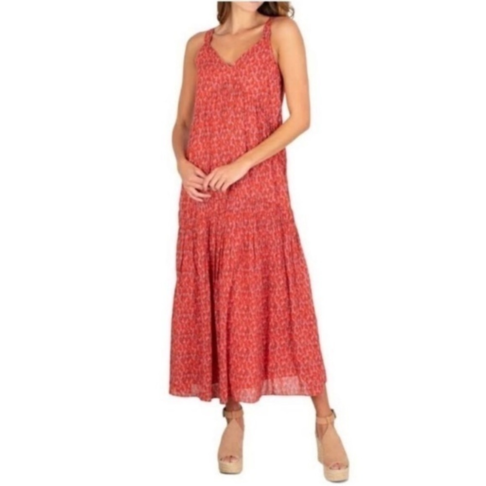 Joie Bondi Tiered Sleeveless Midi Dress